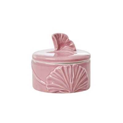 Petite boîte en céramique rose