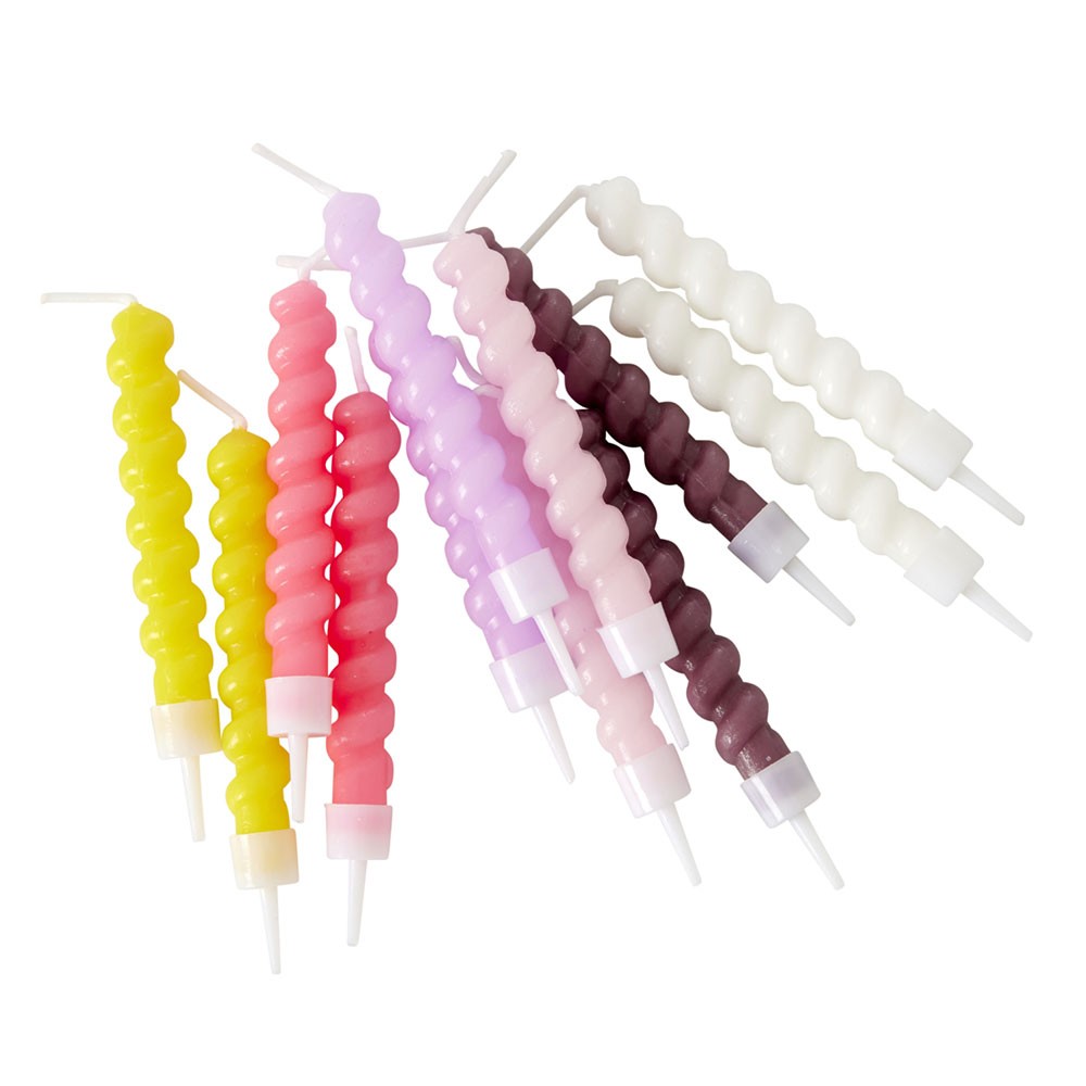 G Decor Twiselle, Lot De 2 Bougies Torsadées Trempées à La