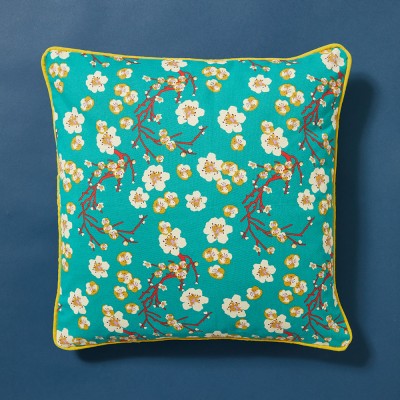 Coussin toile Blossom blue