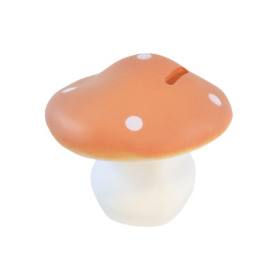 Tirelire champignon terracotta