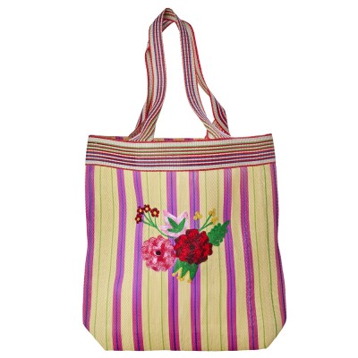 Sac brodé main en plastique...