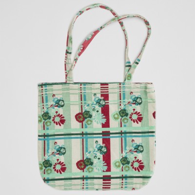 Tote velours Dundee sauge