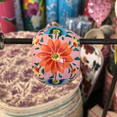 Rond de serviette rose indien