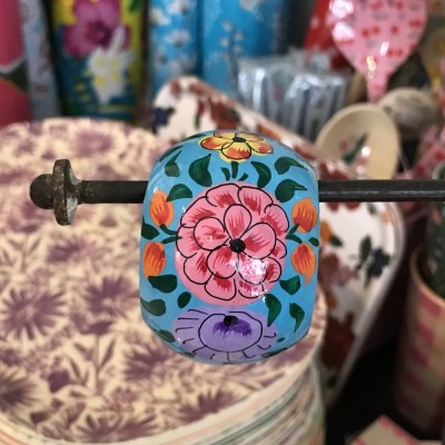 Rond de serviette bleu azur