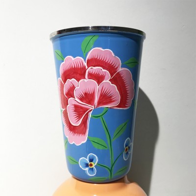 Gobelet émaillé GM Pivoine...