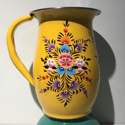 Pichet en inox peint à la...