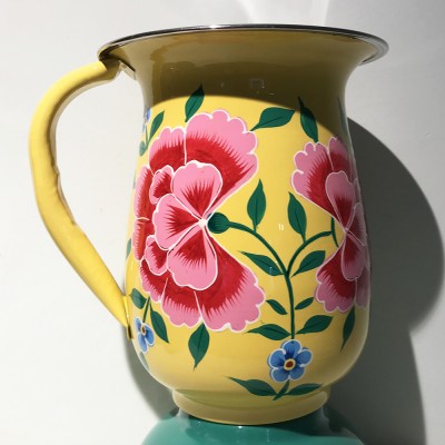 Pichet en inox peint à la...