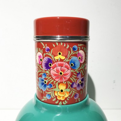 Boîte à thé Folk rouge PM