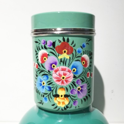 Boîte à thé Folk vert MM