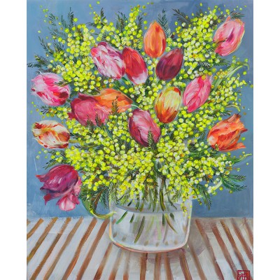 SA411 - Le vase aux tulipes...