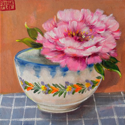 SA405 - Pivoine dans le bol...