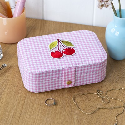 Boîte à bijoux vichy Cherry