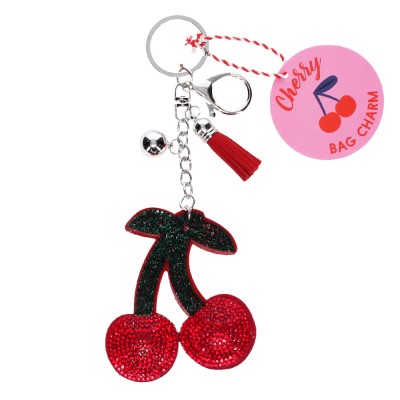Porte-clés scintillant Cherry