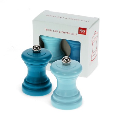 Lot de 2 moulins à sel et...