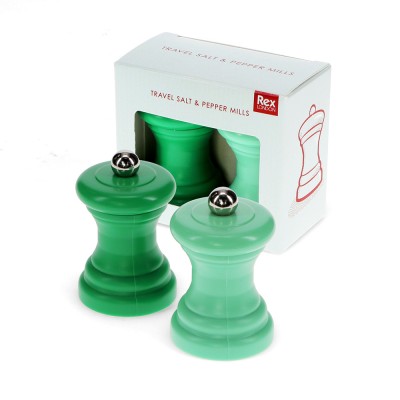 Lot de 2 moulins à sel et...