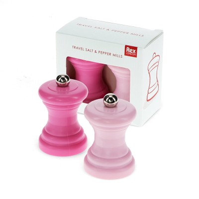 Lot de 2 moulins à sel et...