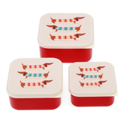 Set de 3 lunch boxes Chien...