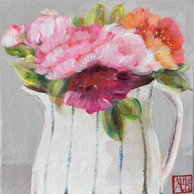 SA424 - Pot aux pivoines