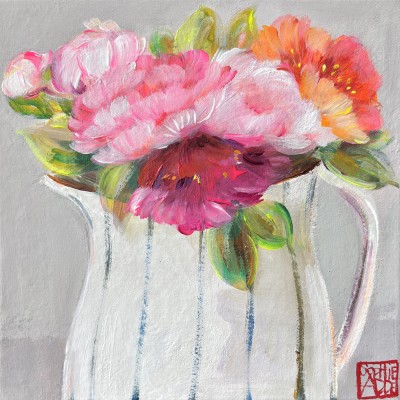 SA424 - Pot aux pivoines