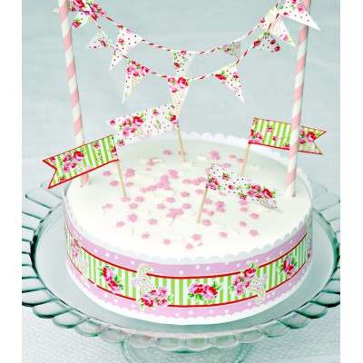 Kit de décoration de gâteau Paisley Rose